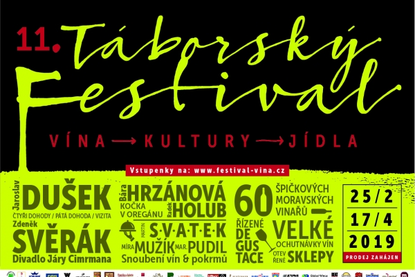 Zahájení předprodeje vstupenek na Táborský festival vína 2019
