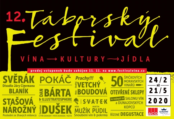 Zahájení předprodeje vstupenek na Táborský festival vína 2020